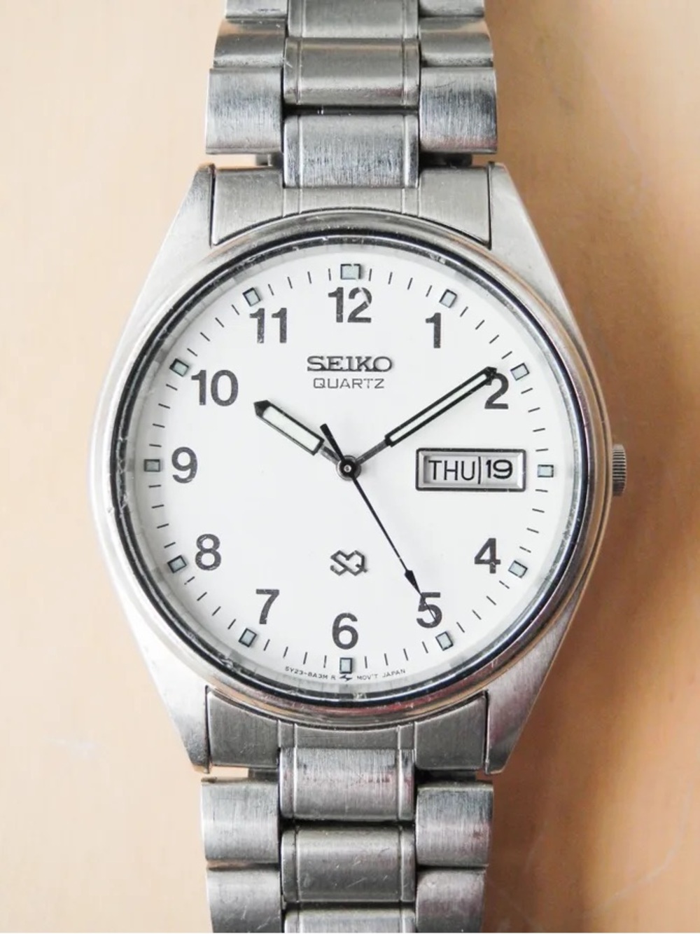 Seiko Vintage SQ Silver Watch